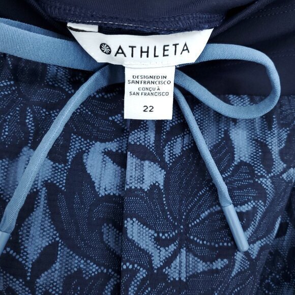 NWT Athleta Trekkie North Jogger 22 Ethereal Bloom Cottage Blue Floral - Picture 5 of 15